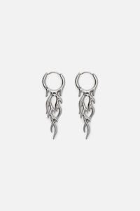 Dangerfield NZ - Flame Sleeper Earrings - silver