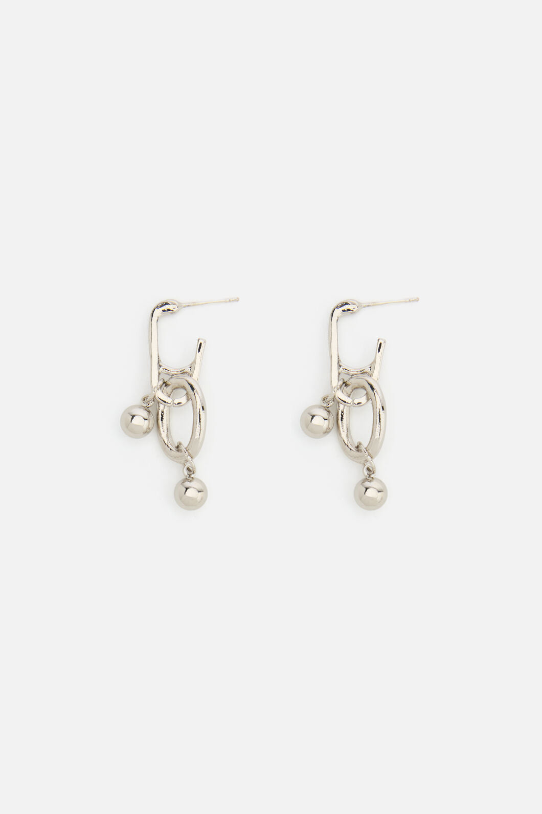 Dangerfield NZ - Chunky Bobble Earrings - silver
