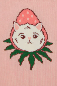 Dangerfield NZ - Strawberry Cat Socks - pink