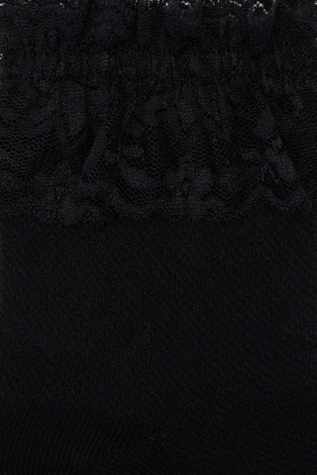 Dangerfield NZ - Black Lace Top Sock - black