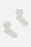 Dangerfield NZ - White Lace Top Sock - white