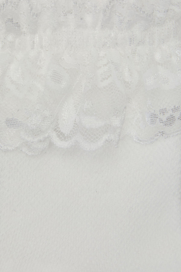 Dangerfield NZ - White Lace Top Sock - white