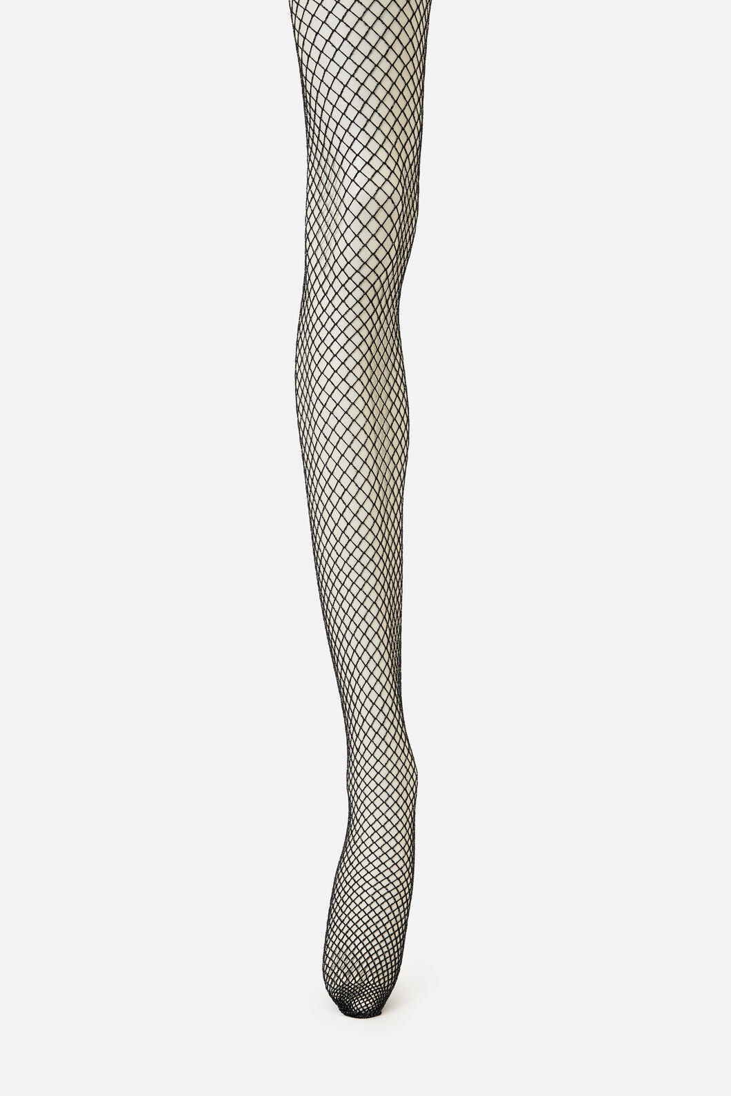 Dangerfield NZ - Silver Glitter Fishnets - black