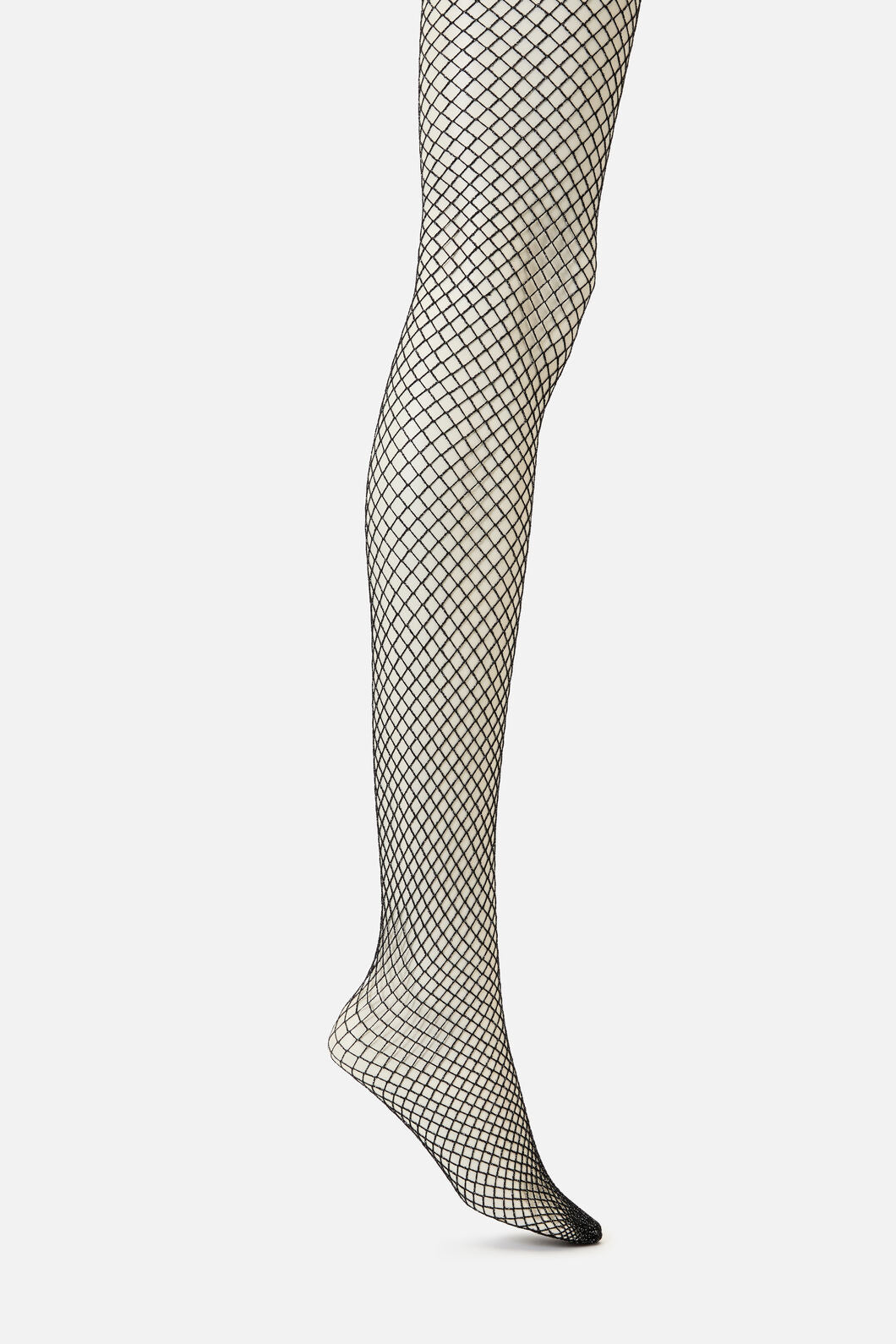 Dangerfield NZ - Silver Glitter Fishnets - black