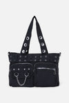 Dangerfield NZ - Canvas Stud Pocket Bag - black