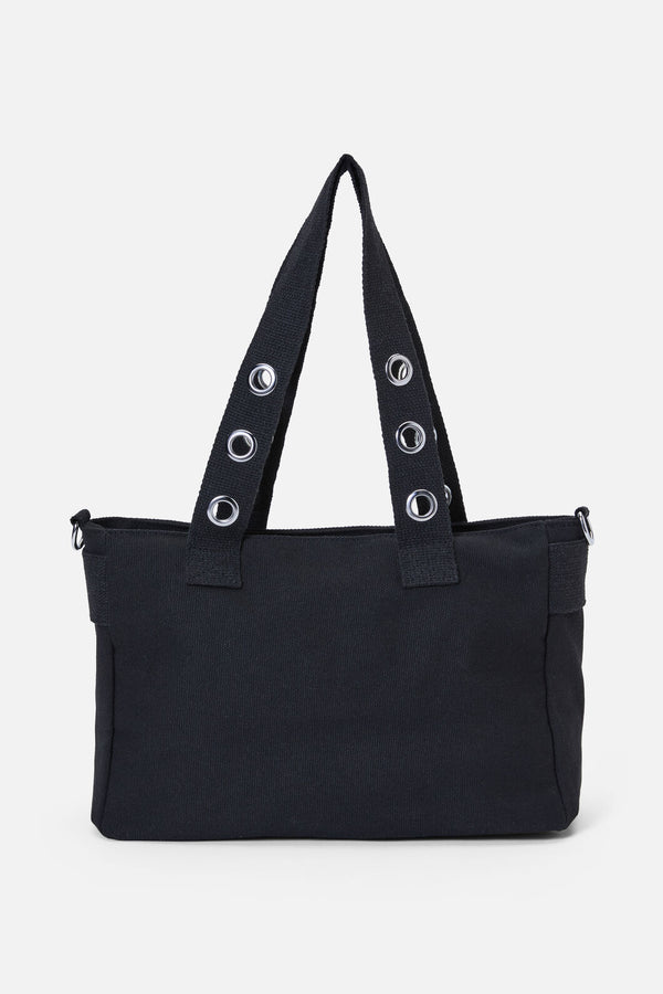 Dangerfield NZ - Canvas Stud Pocket Bag - black