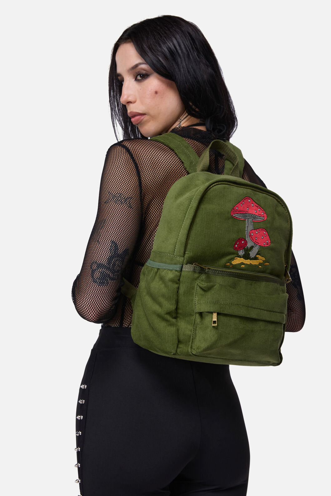Dangerfield NZ - Toadstool Corduroy Backpack - olive