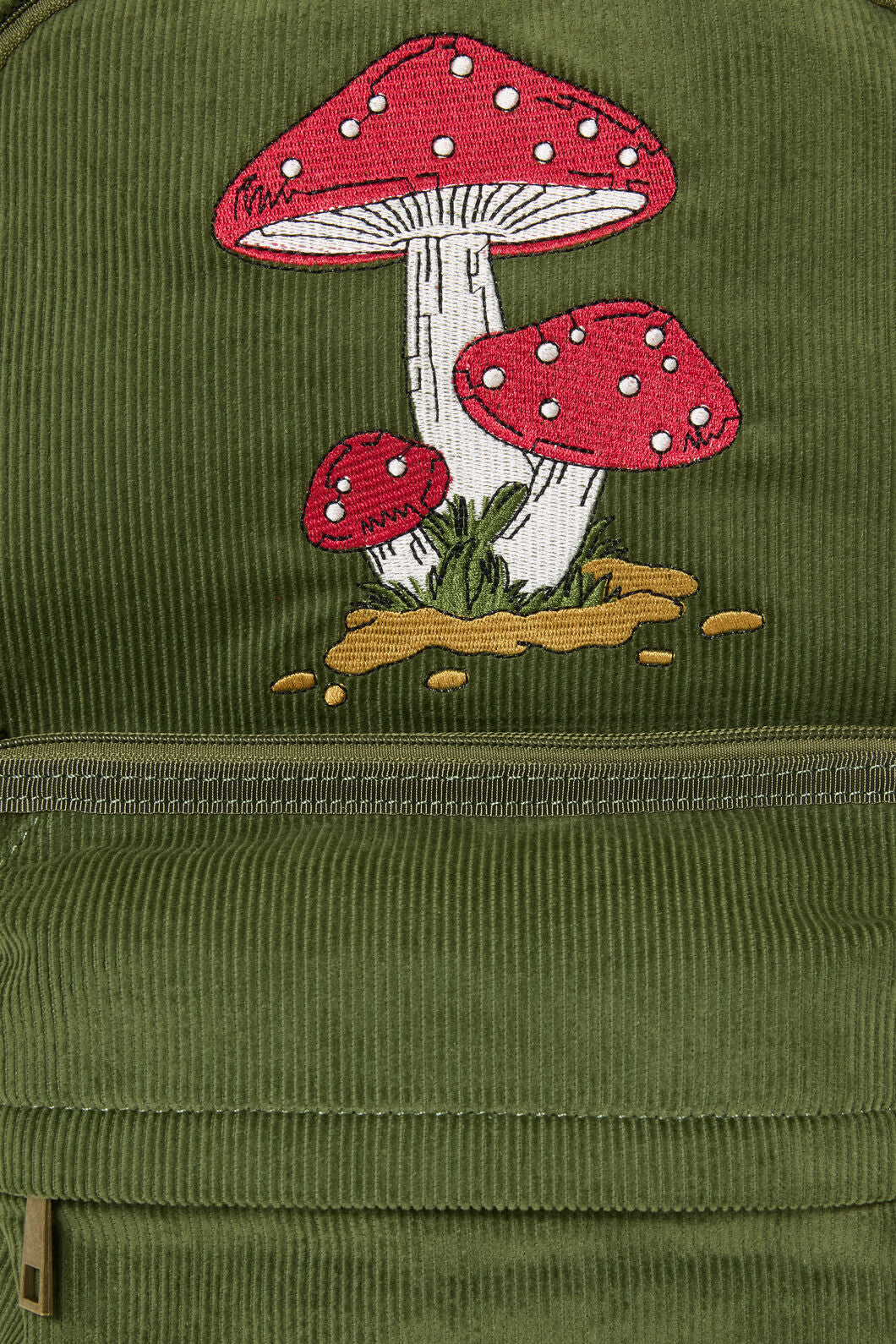 Dangerfield NZ - Toadstool Corduroy Backpack - olive