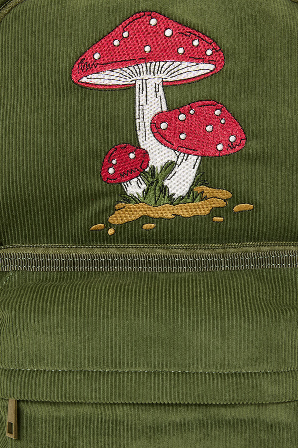 Dangerfield NZ - Toadstool Corduroy Backpack - olive