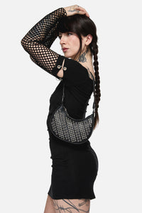 Dangerfield NZ - Eyelet & Sparkle Mini Bag - black