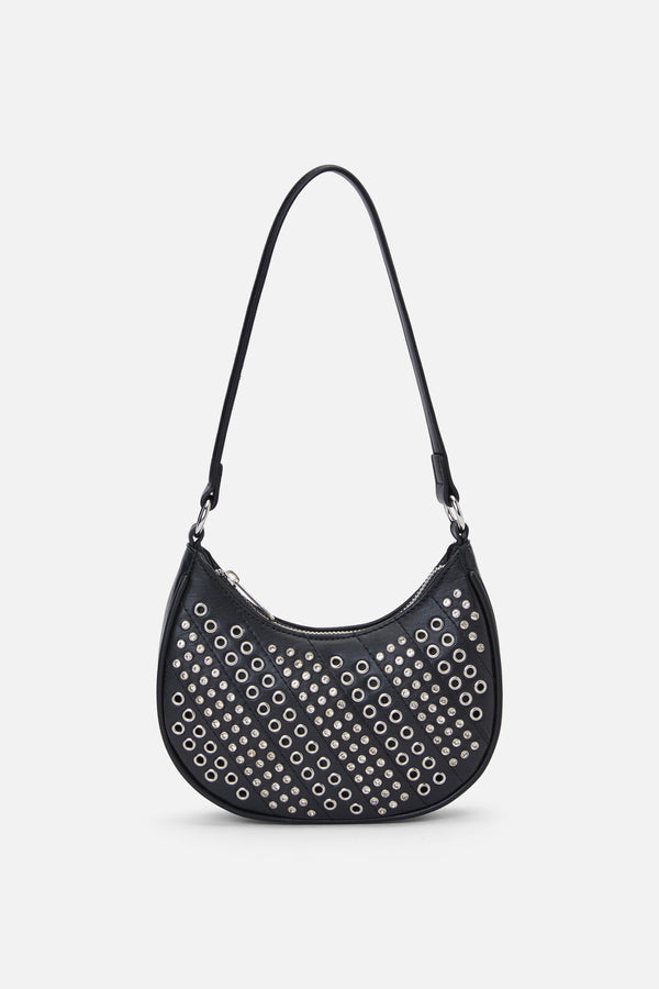Dangerfield NZ - Eyelet & Sparkle Mini Bag - black