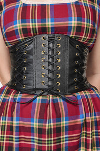 Dangerfield NZ - Corset Lace Up Belt - black
