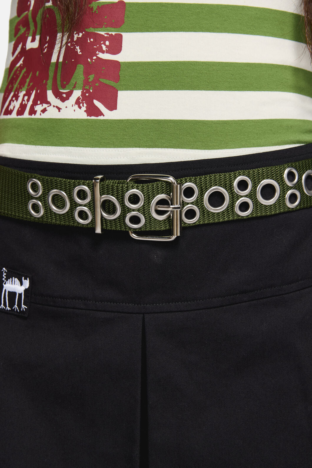 Dangerfield NZ - Nylon Eyelet Belt - olive