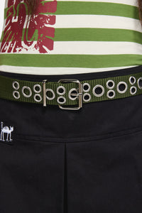 Dangerfield NZ - Nylon Eyelet Belt - olive