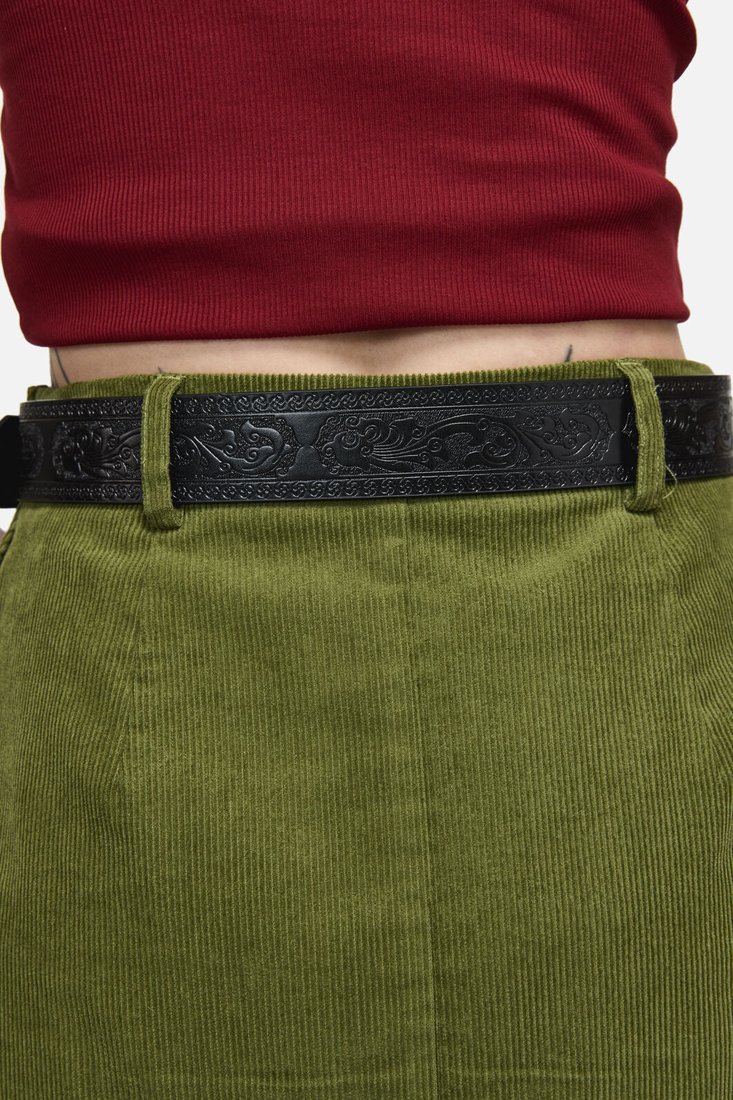Dangerfield NZ - Etched Heart Belt - black