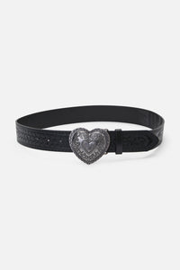 Dangerfield NZ - Etched Heart Belt - black