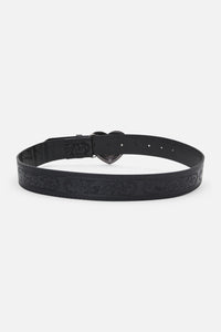 Dangerfield NZ - Etched Heart Belt - black
