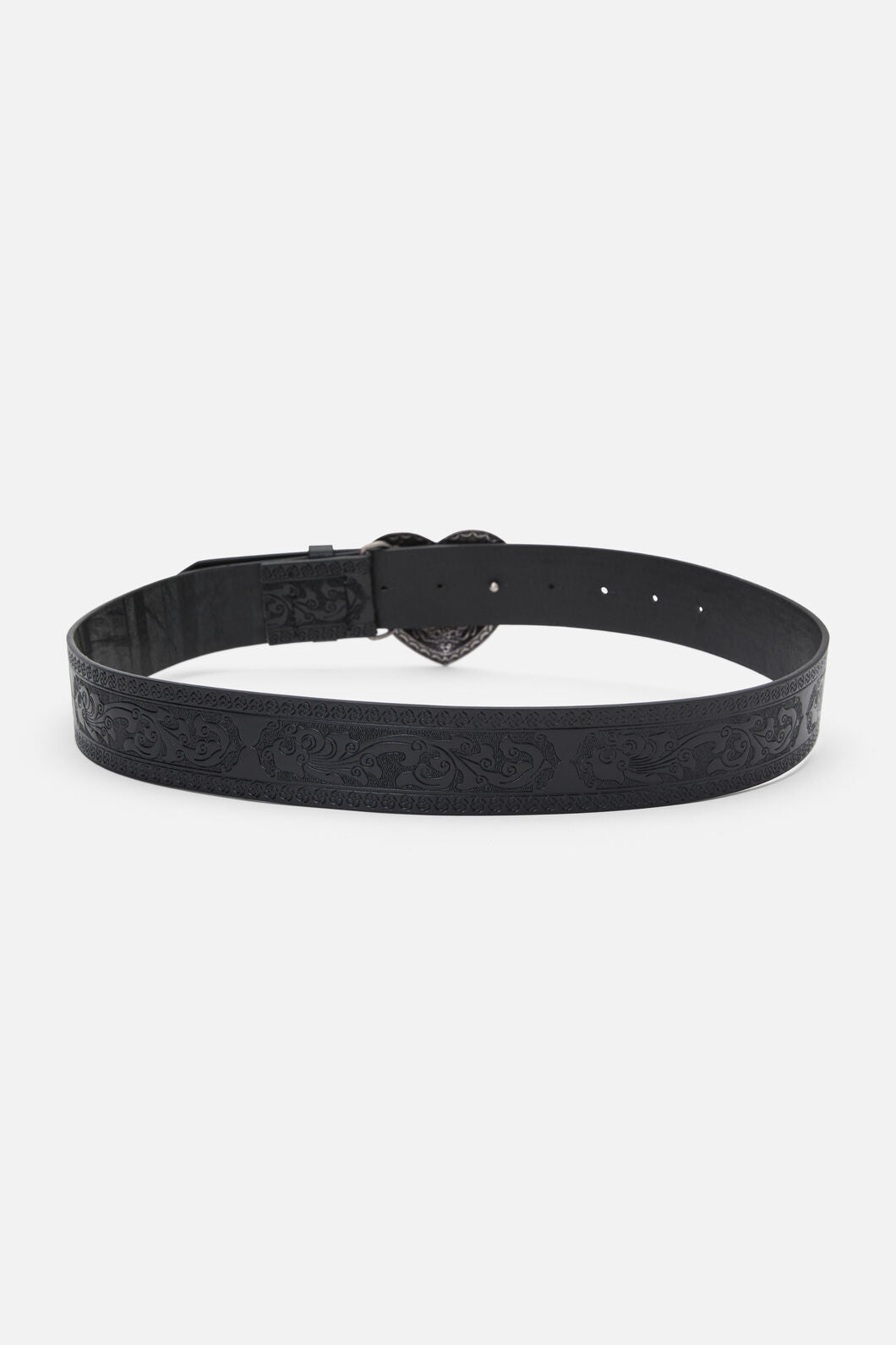 Dangerfield NZ - Etched Heart Belt - black