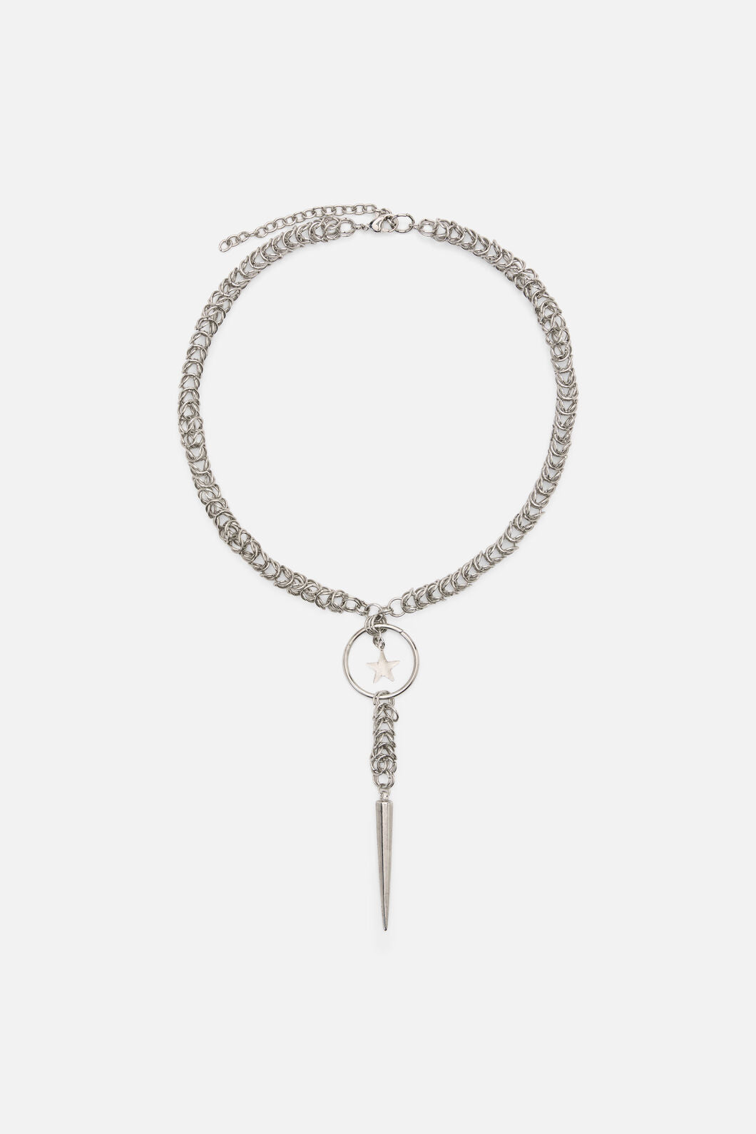 Dangerfield NZ - Chainmail Drop Choker - silver
