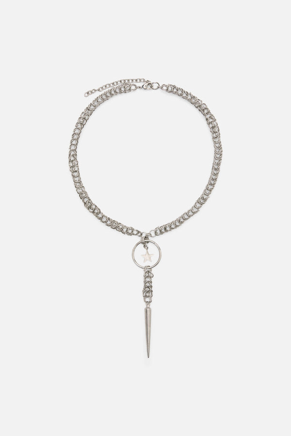 Dangerfield NZ - Chainmail Drop Choker - silver