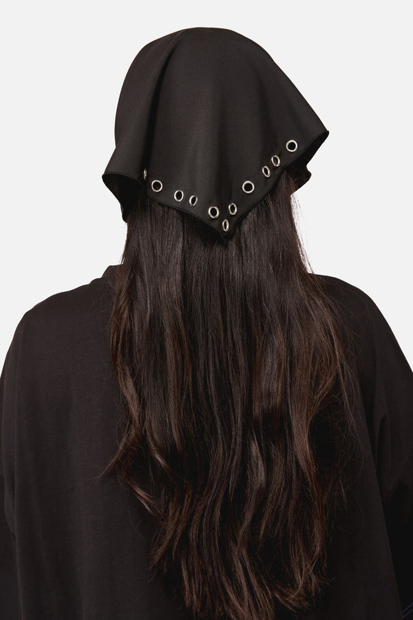 Dangerfield NZ - Eyelet Head Scarf - black