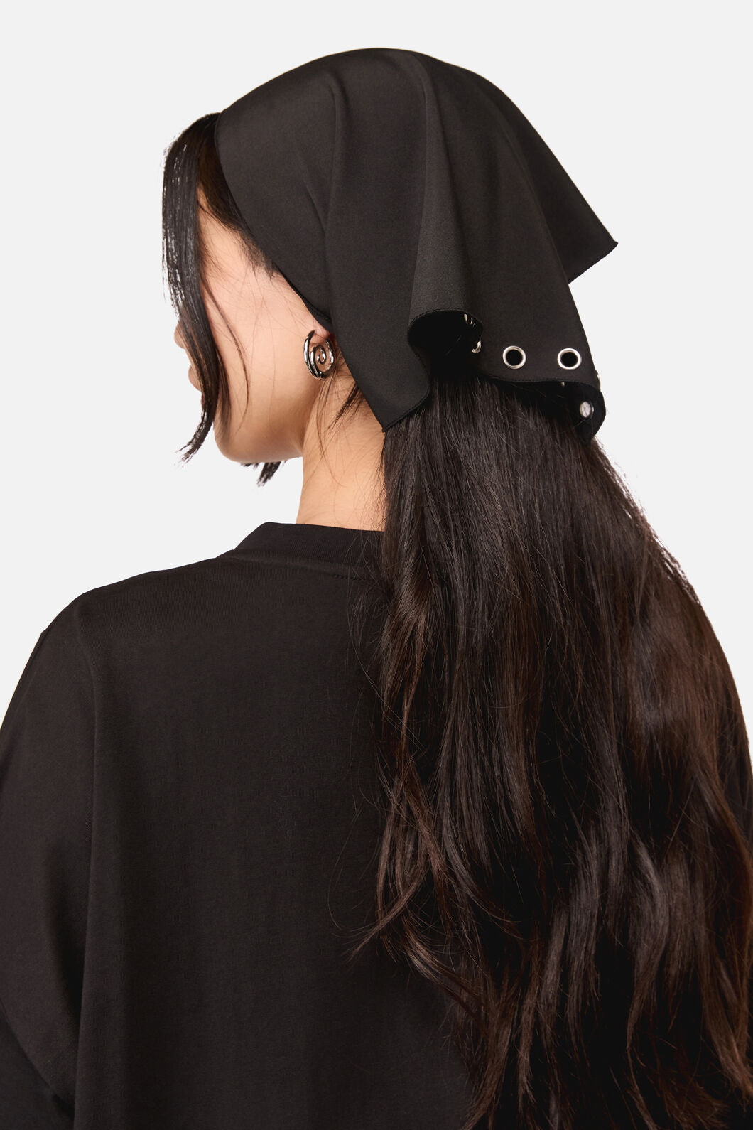 Dangerfield NZ - Eyelet Head Scarf - black