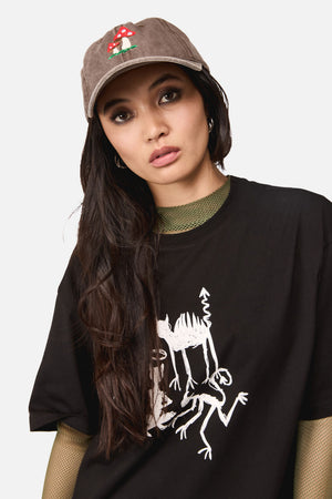 Dangerfield NZ - Toadstool Washed Canvas Cap - chocolate