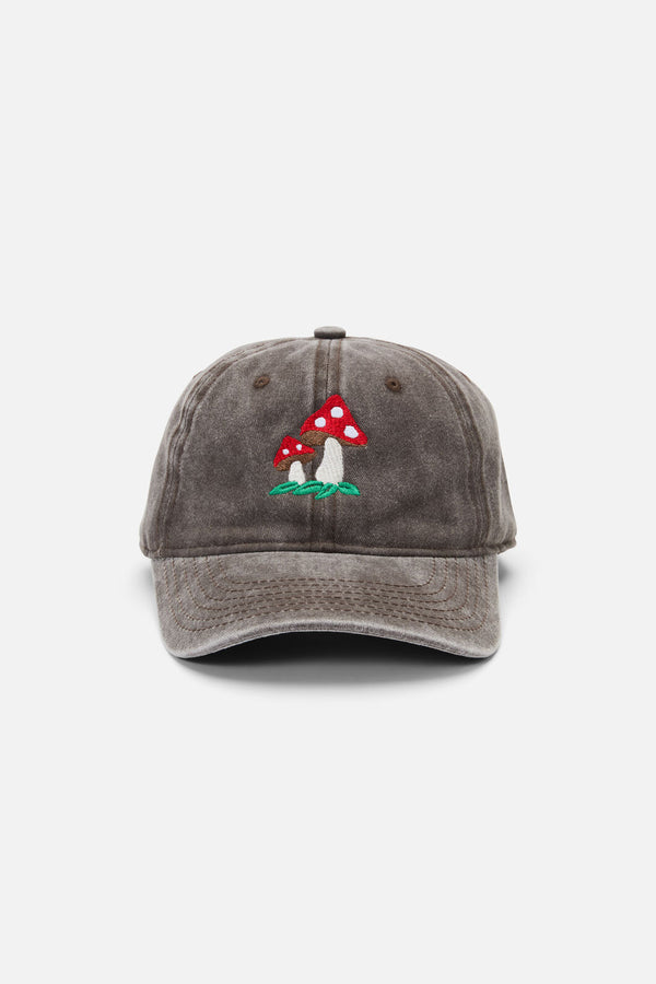 Dangerfield NZ - Toadstool Washed Canvas Cap - chocolate