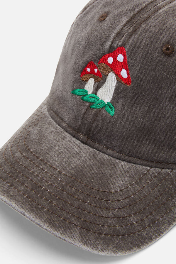 Dangerfield NZ - Toadstool Washed Canvas Cap - chocolate
