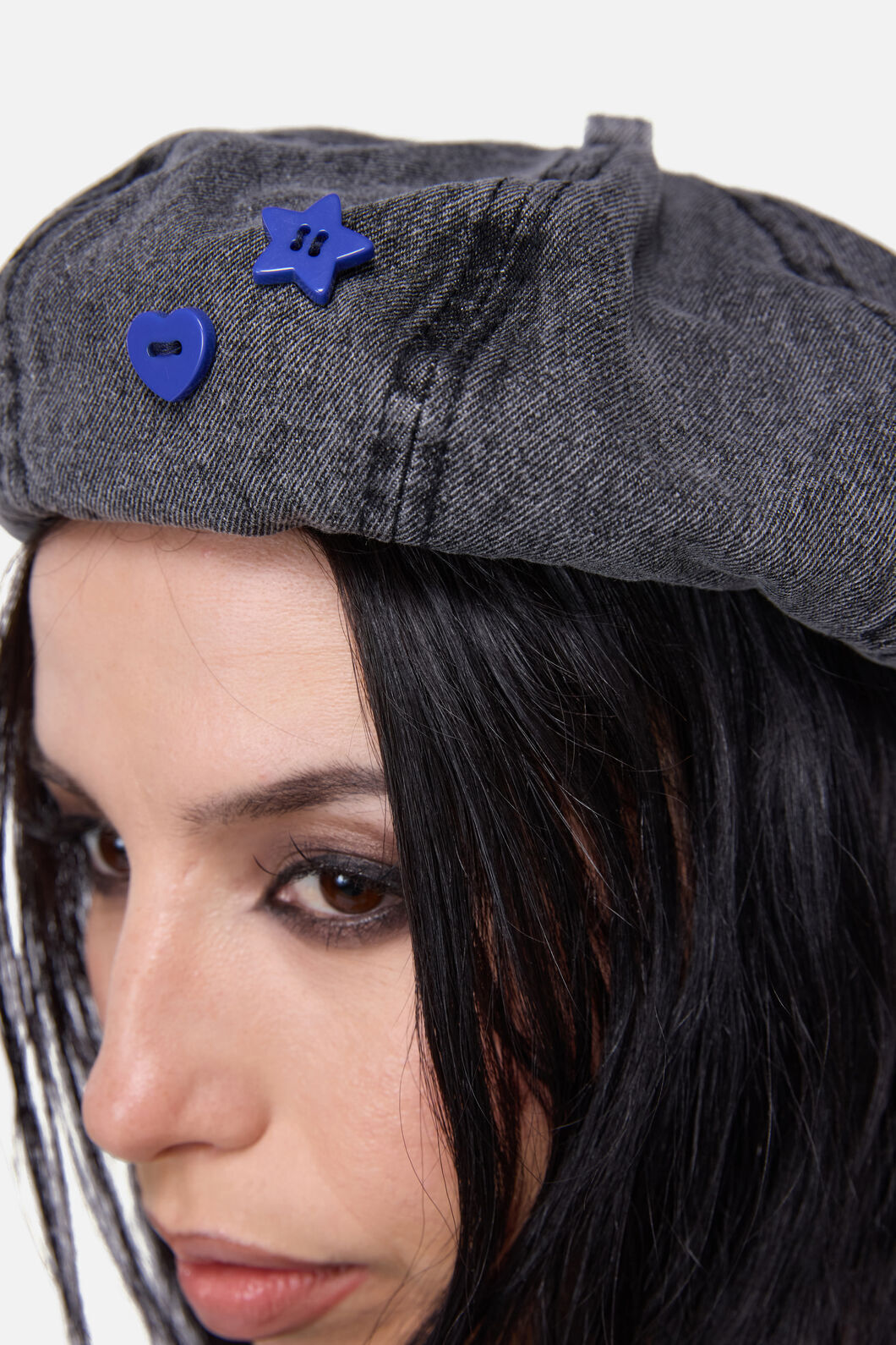 Dangerfield NZ - Whirl Denim Beret - grey