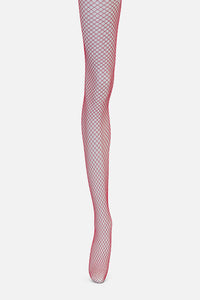 Dangerfield NZ - Red Fishnet Tights - red