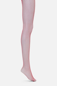 Dangerfield NZ - Red Fishnet Tights - red