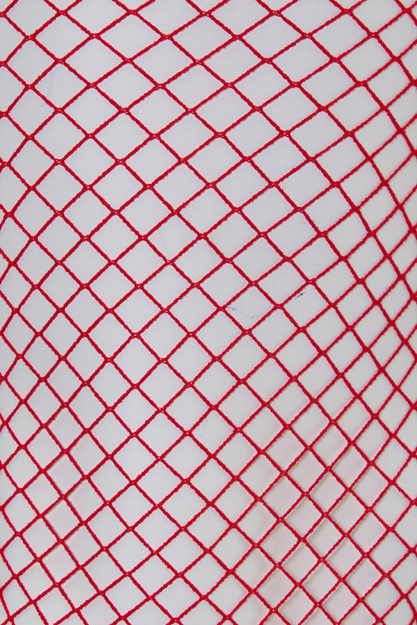 Dangerfield NZ - Red Fishnet Tights - red