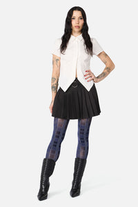 Dangerfield NZ - Navy Tartan Tights - navy