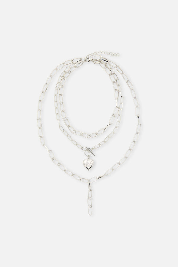 Dangerfield NZ - Layered Necklace - silver