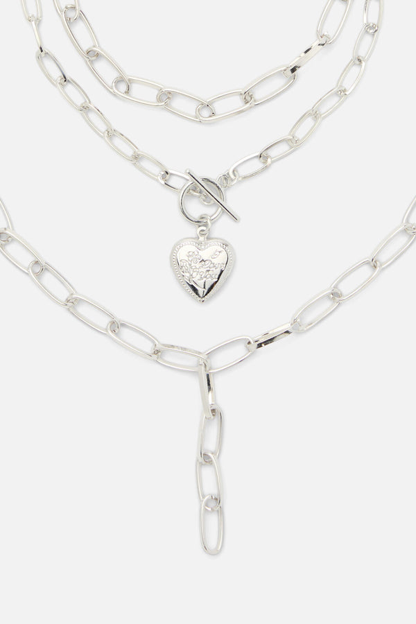 Dangerfield NZ - Layered Necklace - silver