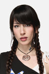 Dangerfield NZ - Statement Whirl Necklace - silver