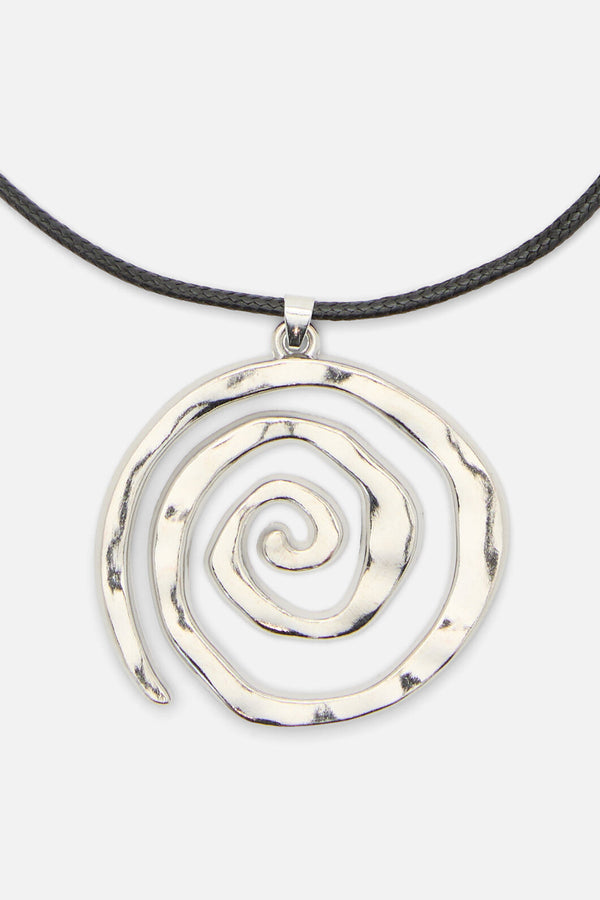 Dangerfield NZ - Statement Whirl Necklace - silver