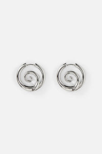 Dangerfield NZ - Silver Whirl Earrings - silver