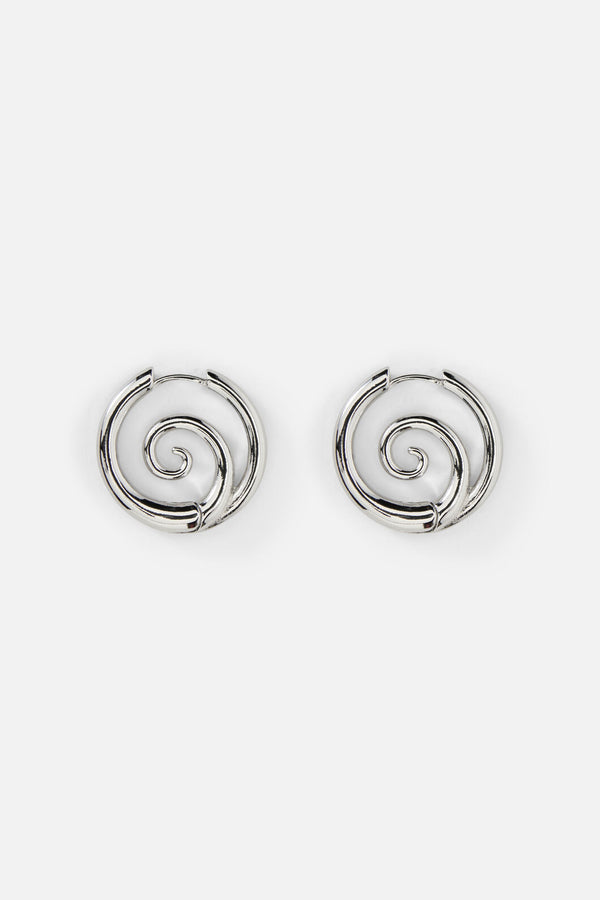 Dangerfield NZ - Silver Whirl Earrings - silver