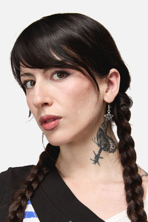 Dangerfield NZ - Whirl Star Earrings - silver