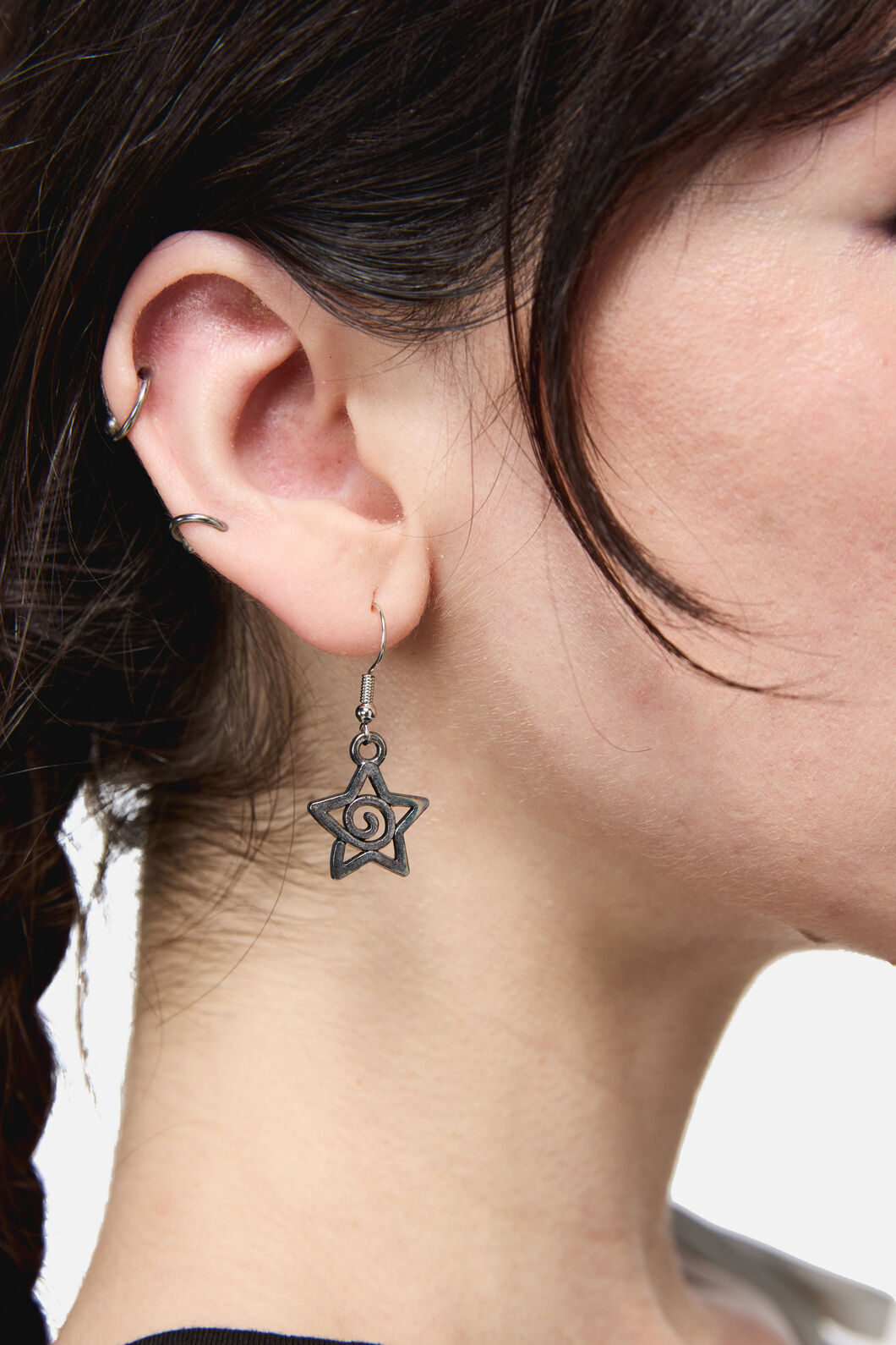 Dangerfield NZ - Whirl Star Earrings - silver