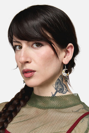 Dangerfield NZ - Stars & Moon Earrings - silver