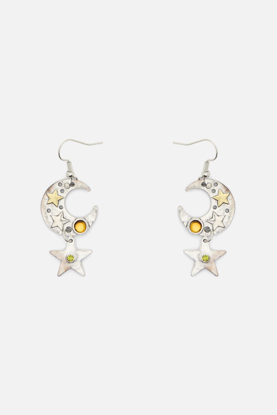 Dangerfield NZ - Stars & Moon Earrings - silver