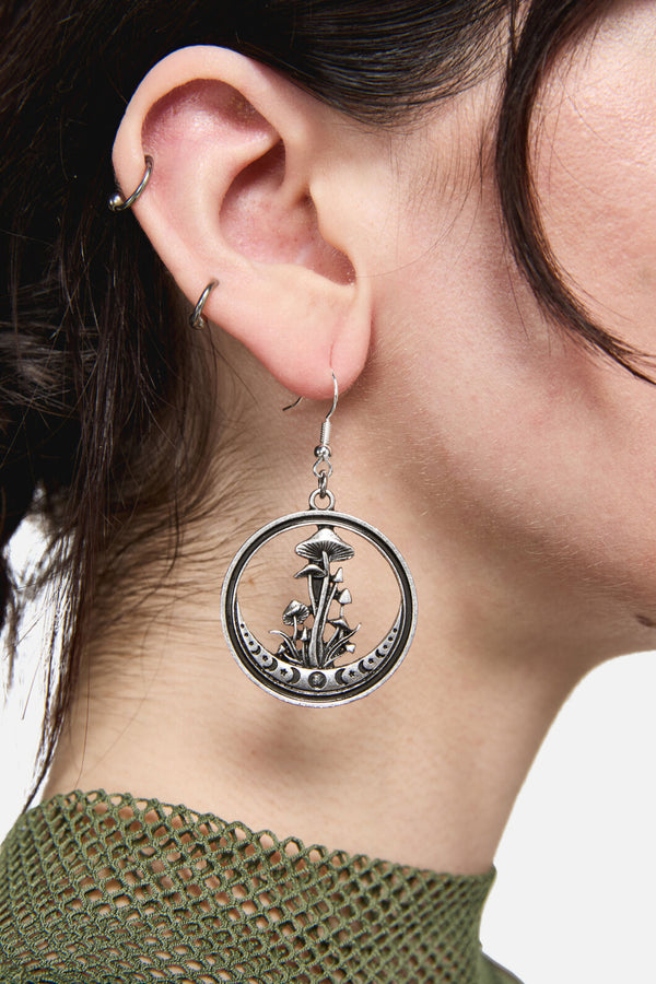 Dangerfield NZ - Forest Toadstool Earrings - silver