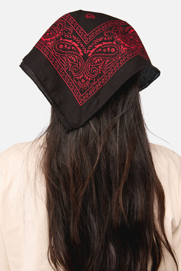 Dangerfield NZ - Border Cotton Bandana - black-red