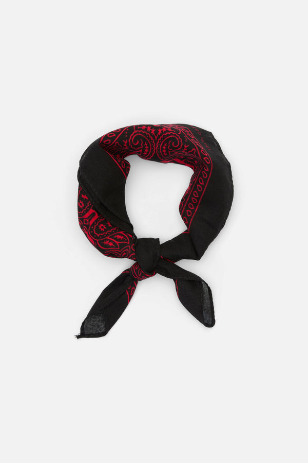 Dangerfield NZ - Border Cotton Bandana - black-red