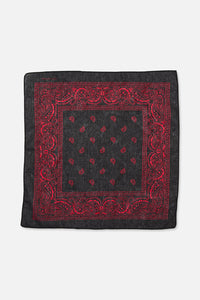 Dangerfield NZ - Border Cotton Bandana - black-red