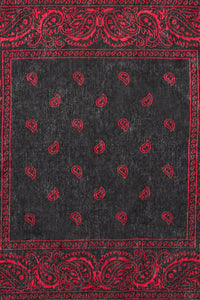 Dangerfield NZ - Border Cotton Bandana - black-red