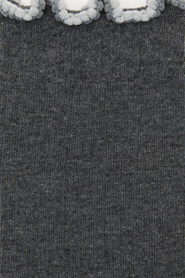Dangerfield NZ - Grey Frill Top Sock - grey